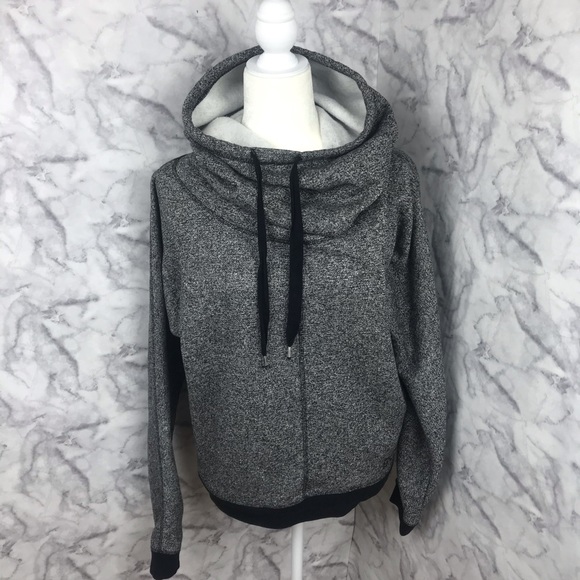 BCBG Hooded Cowl-neck Sweatshirt - Picture 3 of 16
